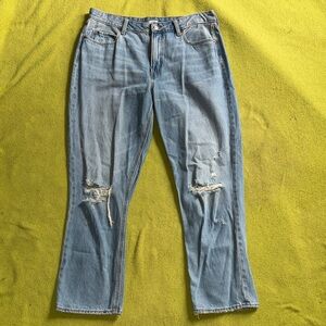 Classic Blue Distressed Women Jeans